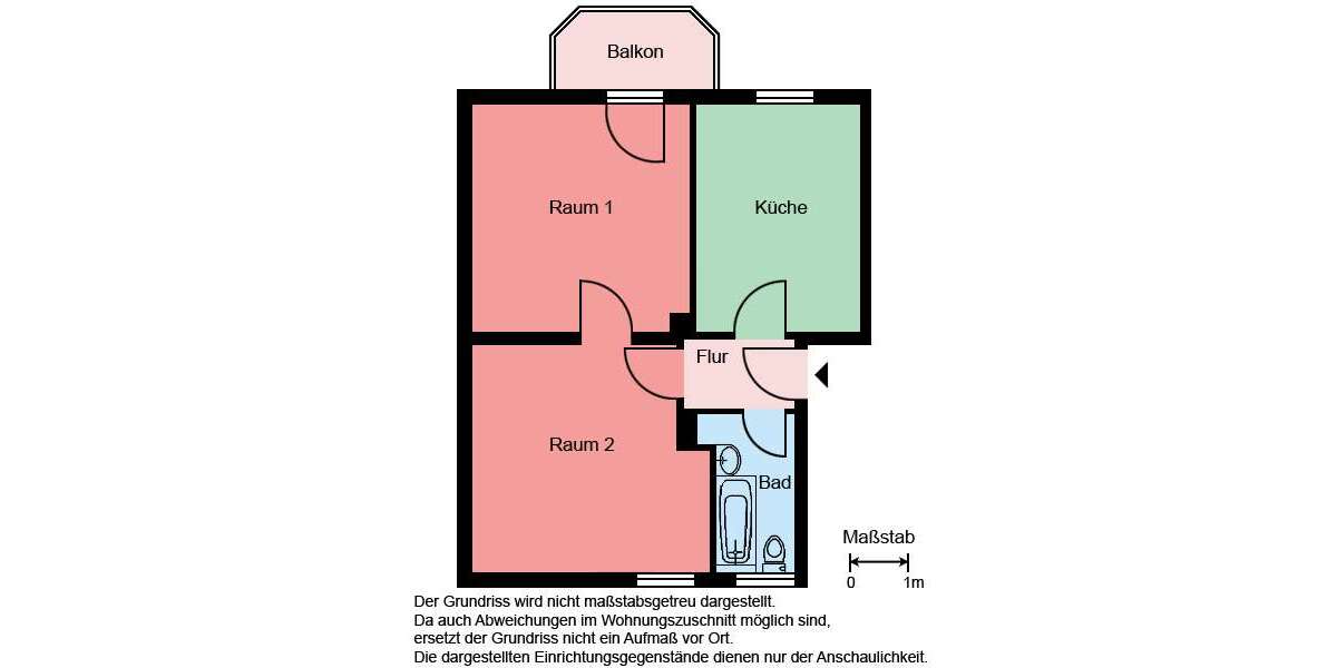 Etagenwohnung Castrop-Rauxel Rauxel - 2 Zimmer, 52 m&sup2;, 459&euro; | Angebot:27306245