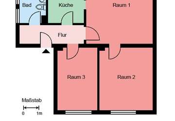 Wohnung Castrop-Rauxel Rauxel - 3 Zimmer, 58 m&sup2;, 439&euro; | Angebot:26150028