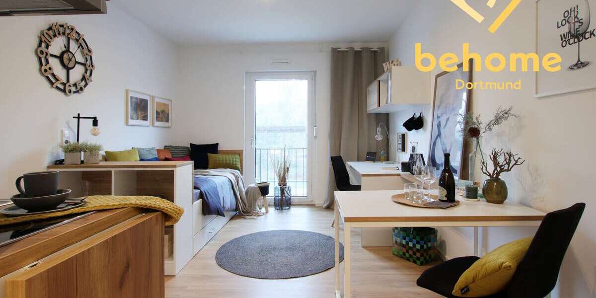 Etagenwohnung Dortmund Innenstadt West - 1 Zimmer, 22 m&sup2;, 469&euro; | Angebot:27275592